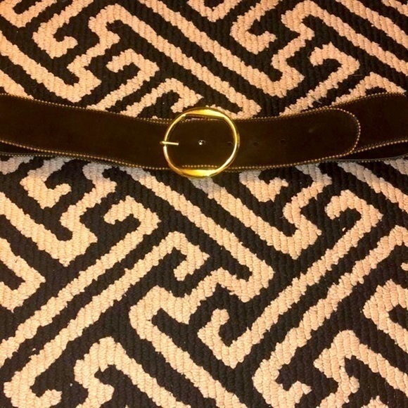 GARAY brown Suede Leather Belt - Picture 1 of 3